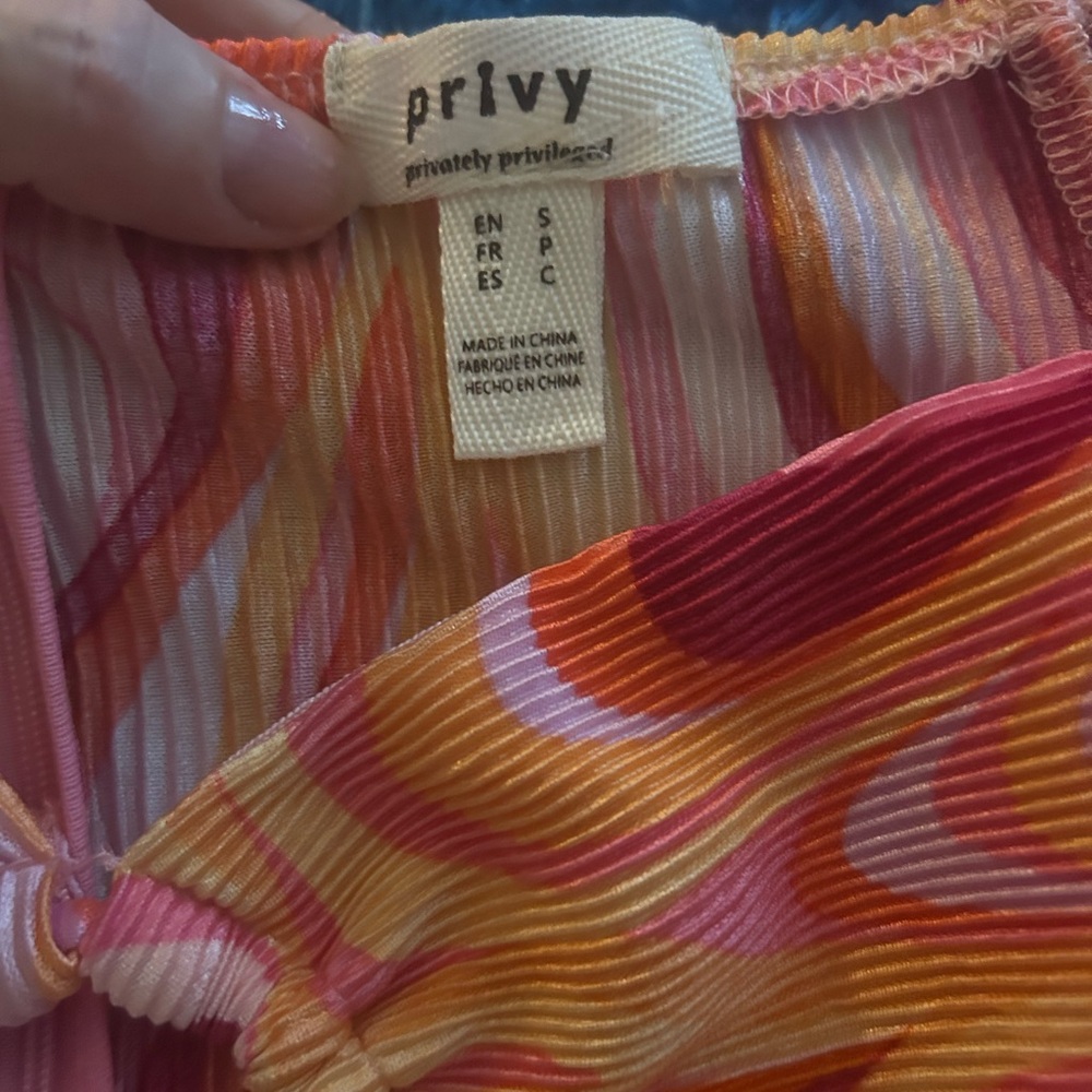 Privy Colorful Swirl Two-Piece Set - Picture 2 of 3